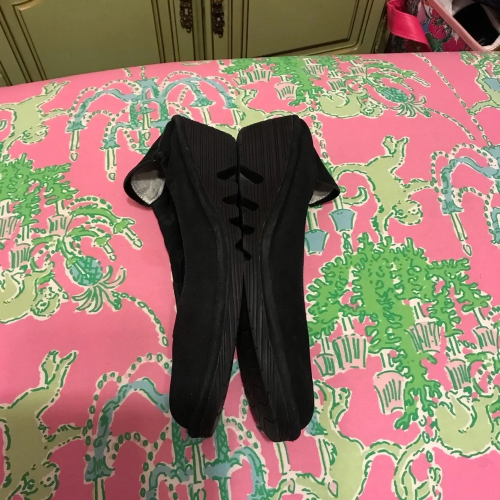 Fly London Black Suede Leather Pledfly Slip On Wedge Shoe Size 39 - Picture 3 of 5